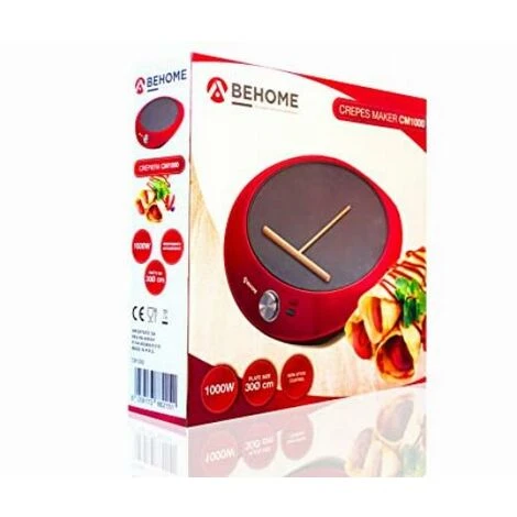 Behome Macchina Per Crepes Con Piastra Crepiera Antiaderente 1000W Piatto 30 Cm Con Spatola 2 Behome Macchina Per Crepes Con Piastra Crepiera Antiaderente 1000W Piatto 30 Cm Con Spatola - immagine 2