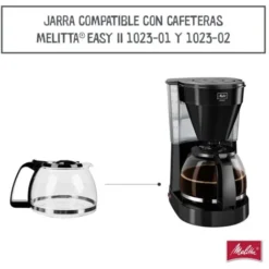 Melitta Caraffa Di Ricambio In Vetro Per Macchina Da Caffè A Goccia, Easy II 1023-02, Nera, Borosilicato 5 Melitta Caraffa Di Ricambio In Vetro Per Macchina Da Caffè A Goccia, Easy II 1023-02, Nera, Borosilicato -Moulinex Negozio 86658862 3