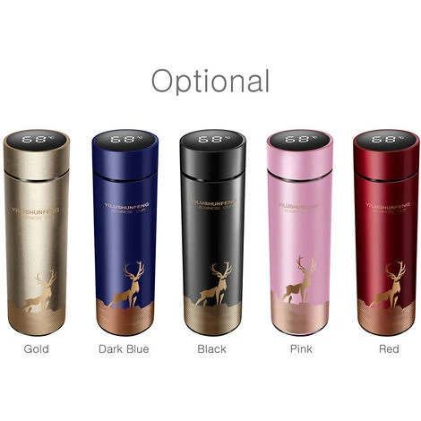 Display Intelligente Della Temperatura Bottiglia Isolata Sottovuoto 17.6oz/ 500ml LCD Touch Screen Bottiglia D'acqua Sottovuoto A Tenuta Stagna In Acciaio Inossidabile Tazza Da Caffè Intelligente Tazz 2 Display Intelligente Della Temperatura Bottiglia Isolata Sottovuoto 17.6oz/ 500ml LCD Touch Screen Bottiglia D'acqua Sottovuoto A Tenuta Stagna In Acciaio Inossidabile Tazza Da Caffè Intelligente Tazz - immagine 2