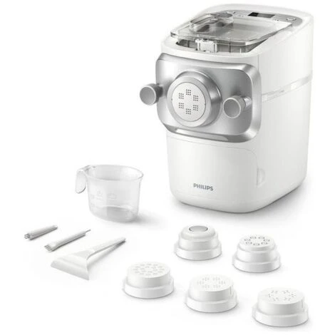 Philips Macchina Per La Pasta Serie 7000 Tecnologia ProExtrude Completamente Automatica Tecnologia Di Miscelazione Perfetta 6 Trafile Bianco 2 Philips Macchina Per La Pasta Serie 7000 Tecnologia ProExtrude Completamente Automatica Tecnologia Di Miscelazione Perfetta 6 Trafile Bianco - immagine 2
