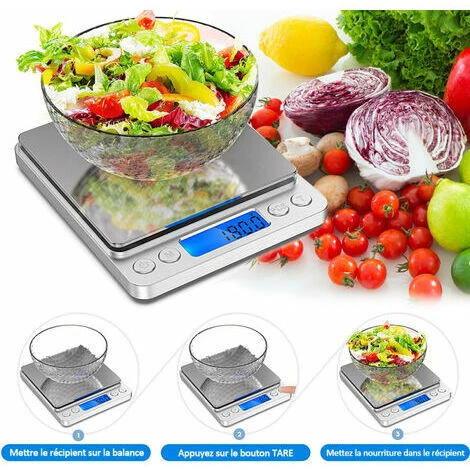 0.1G/3Kg 2Kg 1Kg Bilancia Da Cucina Elettrica Precisa, Bilancia Per Caffè, Peso Per Alimenti, Bilance Postali, Misurazione Multifunzione In Grammi E Once Per La Cottura, 0.1G/3Kg - 3 0.1G/3Kg 2Kg 1Kg Bilancia Da Cucina Elettrica Precisa, Bilancia Per Caffè, Peso Per Alimenti, Bilance Postali, Misurazione Multifunzione In Grammi E Once Per La Cottura, 0.1G/3Kg - - immagine 3