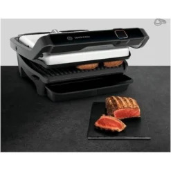 Rowenta GR750D21 OptiGrill Elite Bistecchiera Elettrica Con Piastre Rimovibili Griglia Intelligente Da Interno Assistente Cottura 12 Programmi Automatici 2000 W 6 Persone Ricettario Incluso -Moulinex Negozio 88217708 5