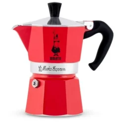 Bialetti Caffettiera Moka Express Rossa - 6 Tazze