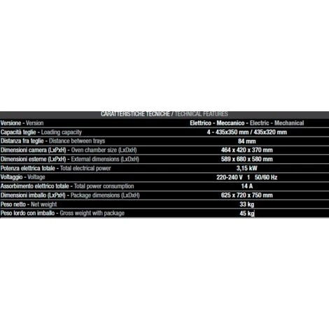 Forno Tecnodom 595 Meccanico Porta A Bandiera Sinistra 2 Forno Tecnodom 595 Meccanico Porta A Bandiera Sinistra - immagine 2