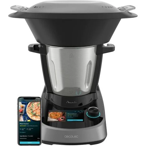 Cecotec Robot Di Cucina Multifunzione Mambo Touch. 1600 W, 37 Funzioni, Schermo Tattile TFT Da 5 Con Ricettario Integrato, APP, Bilancia E Caraffa In Acciaio Inox, Capacità 3,3 Litri 1 Cecotec Robot Di Cucina Multifunzione Mambo Touch. 1600 W, 37 Funzioni, Schermo Tattile TFT Da 5 Con Ricettario Integrato, APP, Bilancia E Caraffa In Acciaio Inox, Capacità 3,3 Litri