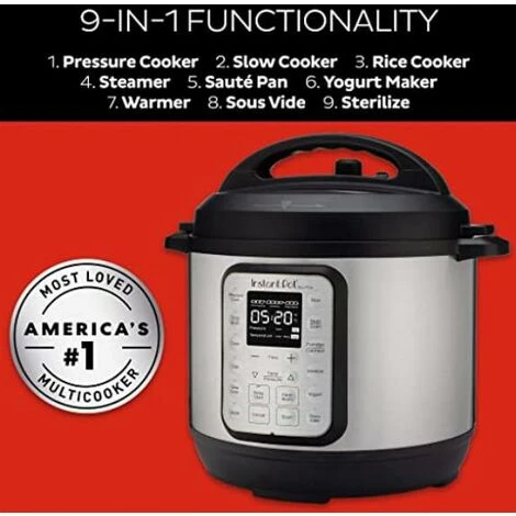Instant Pot Pentola A Pressione Elettrica DUO PLUS 5.7L. 15 Programmi Intelligenti: Pentola A Pressione, Pentola Riso, Pentola A Cottura Lenta, Cottura A Vapore 2 Instant Pot Pentola A Pressione Elettrica DUO PLUS 5.7L. 15 Programmi Intelligenti: Pentola A Pressione, Pentola Riso, Pentola A Cottura Lenta, Cottura A Vapore - immagine 2