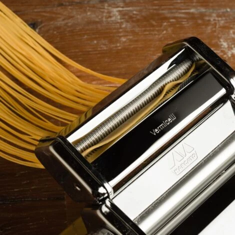 Marcato AC-150-VER Accessorio Vermicelli Per Macchina Per La Pasta, Acciaio Cromato, Argento 3 Marcato AC-150-VER Accessorio Vermicelli Per Macchina Per La Pasta, Acciaio Cromato, Argento - immagine 3