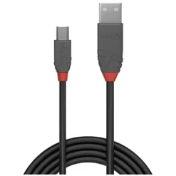 LINDY - Cavo Da USB A Micro USB 2.0 A/B, Linea Anthra 0,5 Metri, Trasferimento Dati A 480 Mbps, Cavo Di Ricarica, Compatibile Con TV, Monitor, Tablet, Laptop, Laptop, Laptop, 10 Anni Di Garanzia -Moulinex Negozio 90642169 3