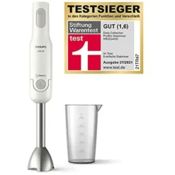 PHILIPS Frullatore Ad Immersione Hr2534/00, Nuova Daily Collection, 650W & Daily Collection Hd2581/90 Tostapane Con 8 Impostazioni E Griglia Scaldabriosche Integrata, Nero 6 PHILIPS Frullatore Ad Immersione Hr2534/00, Nuova Daily Collection, 650W & Daily Collection Hd2581/90 Tostapane Con 8 Impostazioni E Griglia Scaldabriosche Integrata, Nero -Moulinex Negozio 90905254 3