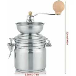 Macinacaffè Manuale In Acciaio Inossidabile Macinacaffè Manuale Macinacaffè Per Chicchi Di Caffè Spezie Semi Di Noci Erbe Semi Di Zucca Ecc (Argento) 9 Macinacaffè Manuale In Acciaio Inossidabile Macinacaffè Manuale Macinacaffè Per Chicchi Di Caffè Spezie Semi Di Noci Erbe Semi Di Zucca Ecc (Argento) -Moulinex Negozio 91726309 5