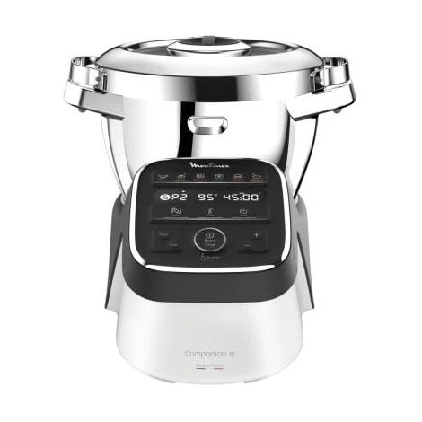 Moulinex HF8098 Companion XL, Robot Da Cucina Multifunzione, 12 Programmi Automatici, 6 Accessori, Recipiente 3L, Intervallo Di Temperatura Da 30 °C A 150 °C, Ricettario: 300 Idee Per Ricett 2 Moulinex HF8098 Companion XL, Robot Da Cucina Multifunzione, 12 Programmi Automatici, 6 Accessori, Recipiente 3L, Intervallo Di Temperatura Da 30 °C A 150 °C, Ricettario: 300 Idee Per Ricett - immagine 2