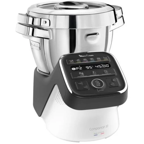 Moulinex HF8098 Companion XL, Robot Da Cucina Multifunzione, 12 Programmi Automatici, 6 Accessori, Recipiente 3L, Intervallo Di Temperatura Da 30 °C A 150 °C, Ricettario: 300 Idee Per Ricett 3 Moulinex HF8098 Companion XL, Robot Da Cucina Multifunzione, 12 Programmi Automatici, 6 Accessori, Recipiente 3L, Intervallo Di Temperatura Da 30 °C A 150 °C, Ricettario: 300 Idee Per Ricett - immagine 3