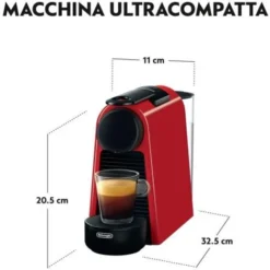 DeLonghi De’Longhi Essenza Mini EN 85.R Macchina Per Caffè Automatica Macchina Per Caffè A Capsule 0,6 L 6 DeLonghi De’Longhi Essenza Mini EN 85.R Macchina Per Caffè Automatica Macchina Per Caffè A Capsule 0,6 L -Moulinex Negozio 91986550 3