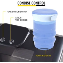 VEVOR 18 Kg Macchina Del Ghiaccio Commerciale, Fabbricatore Ghiaccio Con Pannello Con Schermo LCD, 13-25 Minuti Macchina Per Cubetti Di Ghiaccio Manuale Automatico -Moulinex Negozio 92082936 4