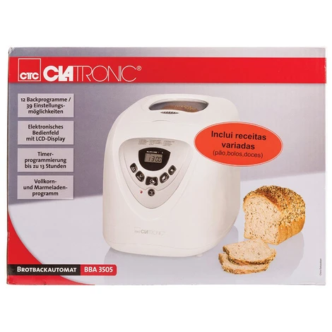 Clatronic Macchina Del Pane 12 Programmi 1Kg BBA 3505 2 Clatronic Macchina Del Pane 12 Programmi 1Kg BBA 3505 - immagine 2