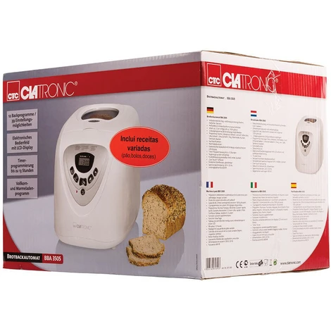 Clatronic Macchina Del Pane 12 Programmi 1Kg BBA 3505 3 Clatronic Macchina Del Pane 12 Programmi 1Kg BBA 3505 - immagine 3