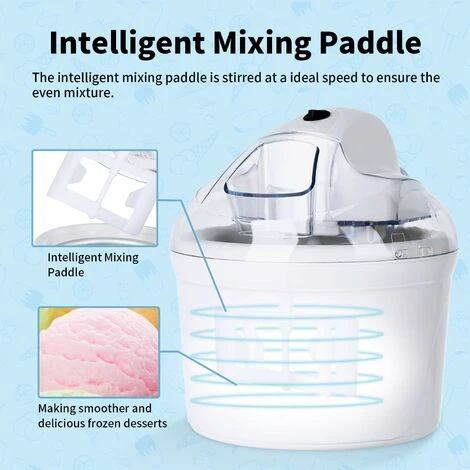 Macchina Del Gelato 1,5L Gelatiera Autorefrigerante Macchina Gelato Macchina Del Gelato Con Bocca Sul Grande Coperchio Visibile Macchina Per Gelato Pronto In 30 Min 2 Macchina Del Gelato 1,5L Gelatiera Autorefrigerante Macchina Gelato Macchina Del Gelato Con Bocca Sul Grande Coperchio Visibile Macchina Per Gelato Pronto In 30 Min - immagine 2