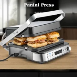 AMZCHEF 4-IN-1 Macchina (Grill Elettrico, Piastra, Piastra Panini, Waffle Maker) - 2000W Grill Elettrico Con 4 Piastre Antiaderenti Intercambiabili -180° Riscaldamento A Doppia Piastra Regolabile 9 AMZCHEF 4-IN-1 Macchina (Grill Elettrico, Piastra, Piastra Panini, Waffle Maker) - 2000W Grill Elettrico Con 4 Piastre Antiaderenti Intercambiabili -180° Riscaldamento A Doppia Piastra Regolabile -Moulinex Negozio 92953654 5