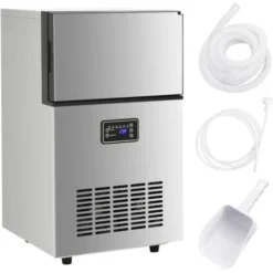 Macchina Per Ghiaccio Da 420 W Argento 45 Kg / 24 H VidaXL