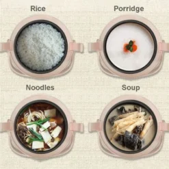 Mini Cuociriso Al Vapore Da 1,2 Litri Con Pentola Antiaderente Rimovibile E Indicatori Luminosi - Riso Perfetto In Pochi Minuti Per 1-2 Persone,Red 9 Mini Cuociriso Al Vapore Da 1,2 Litri Con Pentola Antiaderente Rimovibile E Indicatori Luminosi - Riso Perfetto In Pochi Minuti Per 1-2 Persone,Red -Moulinex Negozio 94286272 5