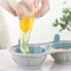 Microonde Egg Poacher Gadget Da Cucina Scatola Per Uova A Vapore Creativa Vassoio Per Uova A Microonde Doppio Forno A Vapore Forno A Microonde Stampo Da Cucina -Moulinex Negozio 94289473 4