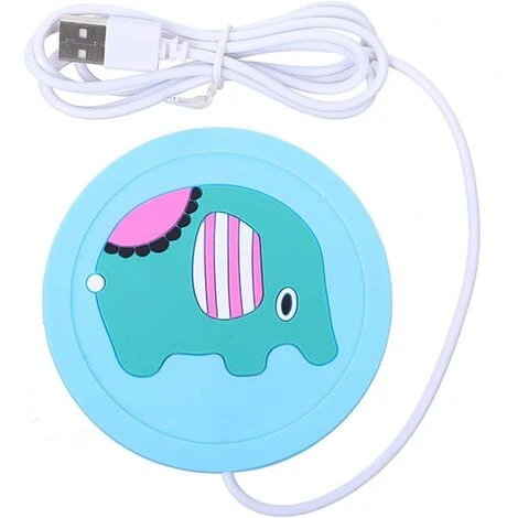 Set Di Tovagliette E Sottobicchieri Divertimento Scaldatazze Riscaldamento Elettrico Tazze Bevande Tè Scalda Caffè (Elefante Blu) 1 Set Di Tovagliette E Sottobicchieri Divertimento Scaldatazze Riscaldamento Elettrico Tazze Bevande Tè Scalda Caffè (Elefante Blu)