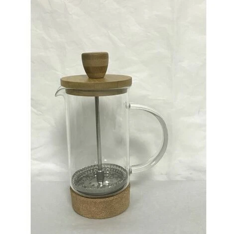 Caffettiera A Stantuffo DKD Home Decor 16 X 9 X 18,5 Cm Naturale Trasparente 350 Ml Vetro Borosilicato 2 Caffettiera A Stantuffo DKD Home Decor 16 X 9 X 18,5 Cm Naturale Trasparente 350 Ml Vetro Borosilicato - immagine 2