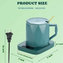 Tazza Da Caffè Sottobicchiere Scaldatazze Per Caffè Tè Cacao Latte Cibo ITutta Candela, Pannello Metallico In Alluminio, Sicuro Affidabile, Verde (4" X 5") 9 Tazza Da Caffè Sottobicchiere Scaldatazze Per Caffè Tè Cacao Latte Cibo ITutta Candela, Pannello Metallico In Alluminio, Sicuro Affidabile, Verde (4" X 5") -Moulinex Negozio 95525920 5