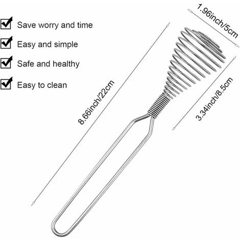 GTA Mixer Varietà Acciaio Inossidabile Molla A Spirale Frusta A Filo Frusta Crema Frullino Per Le Uova Salsa Per Crema Sbattitore A Mano Accessori Per Utensili Da Cucina 3 GTA Mixer Varietà Acciaio Inossidabile Molla A Spirale Frusta A Filo Frusta Crema Frullino Per Le Uova Salsa Per Crema Sbattitore A Mano Accessori Per Utensili Da Cucina - immagine 3