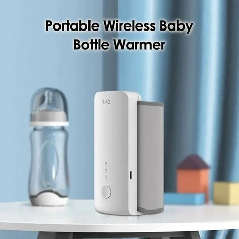 Scaldabiberon Portatile Senza Fili Borsa Termica Per Scaldabiberon Da Viaggio Batteria Integrata Con Cavo Di Ricarica USB (bianco) 2 Scaldabiberon Portatile Senza Fili Borsa Termica Per Scaldabiberon Da Viaggio Batteria Integrata Con Cavo Di Ricarica USB (bianco) - immagine 2