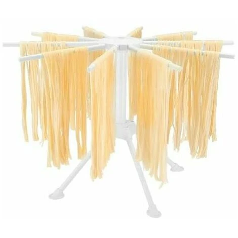 Stendino Per Pasta Fresca 10 Barre Stendino Per Pasta Fresca Pieghevole Portatile Facile Da Riporre Installazione Rapida (Bianco) 1 Stendino Per Pasta Fresca 10 Barre Stendino Per Pasta Fresca Pieghevole Portatile Facile Da Riporre Installazione Rapida (Bianco)