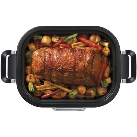 Crock-Pot Crockpot MultiCooker, Capienza Da 5.6 Litri, Adatta Fino A 6 Persone, Digitale E Programmabile, 5 Modalità Di Cottura Preimpostate: Slow Cook, Al Forno, A Vapore, Rosolatura, Arrostitura, 240W,Argento 2 Crock-Pot Crockpot MultiCooker, Capienza Da 5.6 Litri, Adatta Fino A 6 Persone, Digitale E Programmabile, 5 Modalità Di Cottura Preimpostate: Slow Cook, Al Forno, A Vapore, Rosolatura, Arrostitura, 240W,Argento - immagine 2