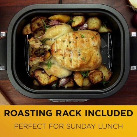 Crock-Pot Crockpot MultiCooker, Capienza Da 5.6 Litri, Adatta Fino A 6 Persone, Digitale E Programmabile, 5 Modalità Di Cottura Preimpostate: Slow Cook, Al Forno, A Vapore, Rosolatura, Arrostitura, 240W,Argento 3 Crock-Pot Crockpot MultiCooker, Capienza Da 5.6 Litri, Adatta Fino A 6 Persone, Digitale E Programmabile, 5 Modalità Di Cottura Preimpostate: Slow Cook, Al Forno, A Vapore, Rosolatura, Arrostitura, 240W,Argento - immagine 3