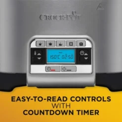 Crock-Pot Crockpot MultiCooker, Capienza Da 5.6 Litri, Adatta Fino A 6 Persone, Digitale E Programmabile, 5 Modalità Di Cottura Preimpostate: Slow Cook, Al Forno, A Vapore, Rosolatura, Arrostitura, 240W,Argento 9 Crock-Pot Crockpot MultiCooker, Capienza Da 5.6 Litri, Adatta Fino A 6 Persone, Digitale E Programmabile, 5 Modalità Di Cottura Preimpostate: Slow Cook, Al Forno, A Vapore, Rosolatura, Arrostitura, 240W,Argento -Moulinex Negozio 95808787 5