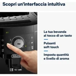 De'Longhi Perfetto Magnifica S ECAM11.112.B, Macchina Da Caffè Automatica Per Espresso E Cappuccino, Caffè In Grani O In Polvere, Con Tasti A Selezione Diretta, Spegnimento Automatico, MODELLO 2023 7 De'Longhi Perfetto Magnifica S ECAM11.112.B, Macchina Da Caffè Automatica Per Espresso E Cappuccino, Caffè In Grani O In Polvere, Con Tasti A Selezione Diretta, Spegnimento Automatico, MODELLO 2023 -Moulinex Negozio 95811487 3