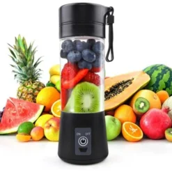 Mixer Smoothie Maker Spremiagrumi Portatile: 380 Ml, Frullatore Personale Con 6 Coltelli In Acciaio Inox, Portatile, Senza BPA, Con Bicchiere Di Miscelazione USB Per Frullati E Succhi Di Frutta