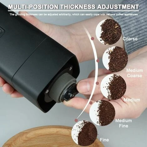 Macinacaffè Elettrico Portatile Macinacaffè 1300mAh Macinacaffè Ricaricabile USB Con Spazzola Per Chicchi Di Caffè Spezie Noci 2 Macinacaffè Elettrico Portatile Macinacaffè 1300mAh Macinacaffè Ricaricabile USB Con Spazzola Per Chicchi Di Caffè Spezie Noci - immagine 2