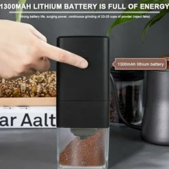 Macinacaffè Elettrico Portatile Macinacaffè 1300mAh Macinacaffè Ricaricabile USB Con Spazzola Per Chicchi Di Caffè Spezie Noci 7 Macinacaffè Elettrico Portatile Macinacaffè 1300mAh Macinacaffè Ricaricabile USB Con Spazzola Per Chicchi Di Caffè Spezie Noci -Moulinex Negozio 96190888 3