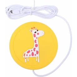 LITZEE Scaldatazze 1 Pz Tappetino Scaldatazze Sottobicchiere, Cartoon Silicone USB Scaldabicchieri Sottobicchiere Tazza Da Caffè Tappetino Riscaldante Elettrico Sottobicchiere Scaldabevande Cuscinetto