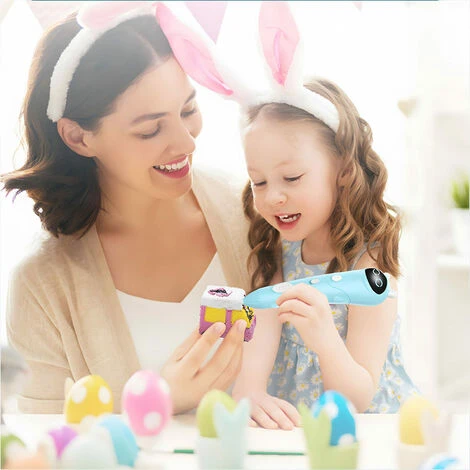 PENNA PER STAMPA SUPER 3D - Include Penna 3D, 1 Colori Di Ricarica Per Filamenti PCl Con Guida Per Stencil E Manuale Utente,Blue 3 PENNA PER STAMPA SUPER 3D - Include Penna 3D, 1 Colori Di Ricarica Per Filamenti PCl Con Guida Per Stencil E Manuale Utente,Blue - immagine 3