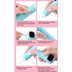 PENNA PER STAMPA SUPER 3D - Include Penna 3D, 1 Colori Di Ricarica Per Filamenti PCl Con Guida Per Stencil E Manuale Utente,Blue 9 PENNA PER STAMPA SUPER 3D - Include Penna 3D, 1 Colori Di Ricarica Per Filamenti PCl Con Guida Per Stencil E Manuale Utente,Blue -Moulinex Negozio 96717126 5