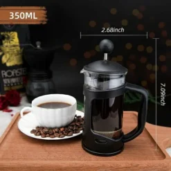 Pressa ITancese Da 2 Tazze, Pressa ITancese, Perfetta Per Gli Amanti Del Caffè, Caffè Mattutino, Caffettiera Dal Sapore Massimo Con Filtro In Acciaio Inossidabile, 12 Once / 350 Ml 7 Pressa ITancese Da 2 Tazze, Pressa ITancese, Perfetta Per Gli Amanti Del Caffè, Caffè Mattutino, Caffettiera Dal Sapore Massimo Con Filtro In Acciaio Inossidabile, 12 Once / 350 Ml -Moulinex Negozio 97077535 3