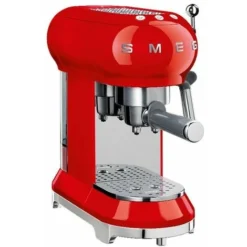 Smeg ECF01RDEU Estetica 50's Style Macchina Da Caffe' Espresso Capacita' 1 Litro Potenza 1350 W 2 Tazze Rosso
