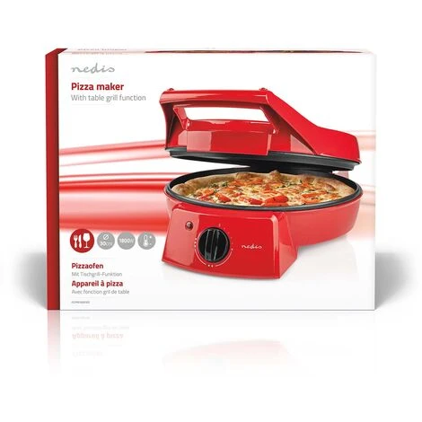 Nedis Macchina Per La Pizza E Grill 30 Cm Controllo Della Temperatura Regolabile 1800 W 5 Nedis Macchina Per La Pizza E Grill 30 Cm Controllo Della Temperatura Regolabile 1800 W - immagine 5