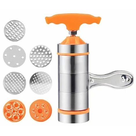 Macchina Per Pasta Manuale, Pressa Per Pasta Manuale, Macchina Per Pasta Manuale, Macchina Per Pasta In Acciaio Inossidabile, Viene Fornita Con 7 Stampi Per Spaghetti Manuali - 1 Macchina Per Pasta Manuale, Pressa Per Pasta Manuale, Macchina Per Pasta Manuale, Macchina Per Pasta In Acciaio Inossidabile, Viene Fornita Con 7 Stampi Per Spaghetti Manuali -