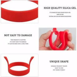 4 Pezzi Anelli Per Uova In Silicone 3.1" Anelli Per Pancake Antiaderenti Resistenti Al Calore Stampo Rotondo Per Uova Per Friggere (4 Colori), Kueatily 8 4 Pezzi Anelli Per Uova In Silicone 3.1" Anelli Per Pancake Antiaderenti Resistenti Al Calore Stampo Rotondo Per Uova Per Friggere (4 Colori), Kueatily -Moulinex Negozio 98387377 4