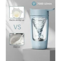 Shaker Elettrico Per Proteine Tritan Da 650 Ml Senza BPA - Piccolo Portatile - Frullatore Elettrico Ricaricabile Tramite USB -Moulinex Negozio 98708613 3