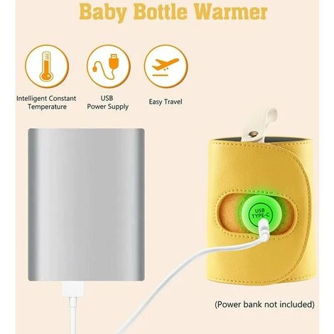 Scaldabiberon Da 1 Pz, Scaldabiberon USB Portatile Da Viaggio Termostato Per Riscaldamento Copertura Per La Cura Del Bambino (senza Biberon, Verde) 3 Scaldabiberon Da 1 Pz, Scaldabiberon USB Portatile Da Viaggio Termostato Per Riscaldamento Copertura Per La Cura Del Bambino (senza Biberon, Verde) - immagine 3