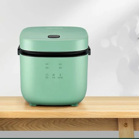 Mini Cuociriso 1.2L, 1-2 Persone, Supporto Preimpostato Per Mantenere Caldo, Cuociriso Multifunzione, Verde Scuro 2 Mini Cuociriso 1.2L, 1-2 Persone, Supporto Preimpostato Per Mantenere Caldo, Cuociriso Multifunzione, Verde Scuro - immagine 2