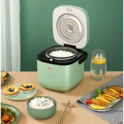 Mini Cuociriso 1.2L, 1-2 Persone, Supporto Preimpostato Per Mantenere Caldo, Cuociriso Multifunzione, Verde Scuro 7 Mini Cuociriso 1.2L, 1-2 Persone, Supporto Preimpostato Per Mantenere Caldo, Cuociriso Multifunzione, Verde Scuro -Moulinex Negozio 98711081 3